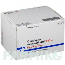КВЕТИАПИН (QUETIAPIN) 400 мг таблетки 50 шт - Кветиапин NEURAXPHARM