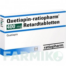 КВЕТИАПИН (QUETIAPIN) 400 мг таблетки 50 шт - Кветиапин RATIOPHARM