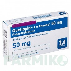 КВЕТИАПИН (QUETIAPIN) 50 мг таблетки 10 шт - Кветиапин 1 A PHARMA