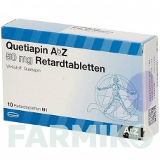 КВЕТИАПИН (QUETIAPIN) 50 мг таблетки 10 шт - Кветиапин ABZ PHARMA