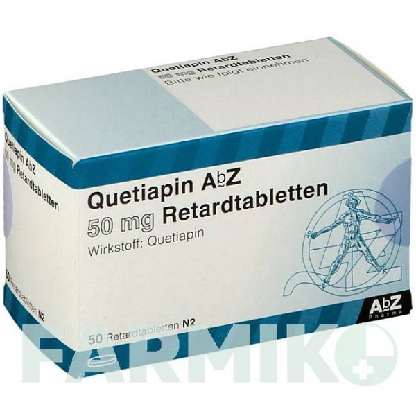 КВЕТИАПИН (QUETIAPIN) 50 мг таблетки 50 шт - Кветиапин ABZ PHARMA