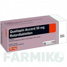 КВЕТІАПІН (QUETIAPIN) 50 мг таблетки 10 шт - Кветіапін ACCORD HEALTHCARE