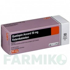 КВЕТІАПІН (QUETIAPIN) 50 мг таблетки 50 шт - Кветіапін ACCORD HEALTHCARE