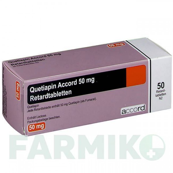 КВЕТИАПИН (QUETIAPIN) 50 мг таблетки 50 шт - Кветиапин ACCORD HEALTHCARE