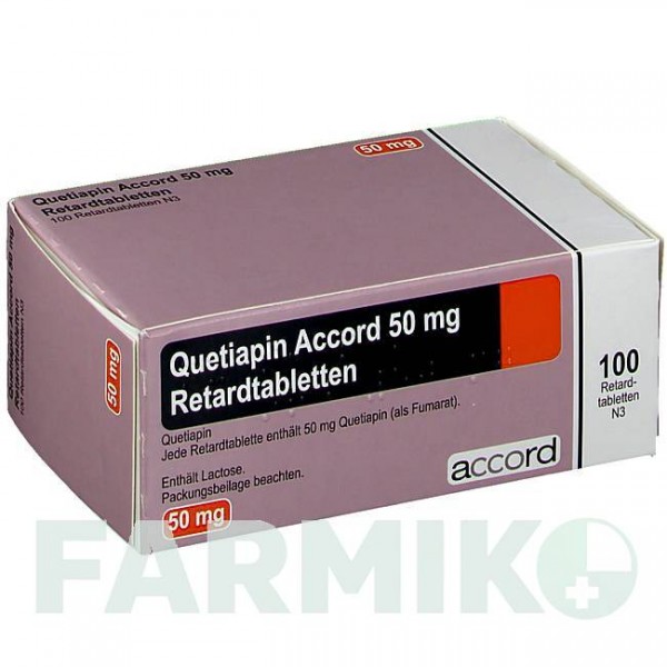 КВЕТИАПИН (QUETIAPIN) 50 мг таблетки 100 шт - Кветиапин ACCORD HEALTHCARE