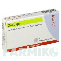 КВЕТИАПИН (QUETIAPIN) 50 мг таблетки 10 шт - Кветиапин GLENMARK
