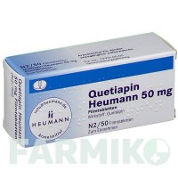 КВЕТІАПІН (QUETIAPIN) 50 мг таблетки 50 шт - Кветіапін HEUMANN PHARMA