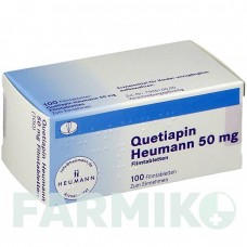 КВЕТИАПИН (QUETIAPIN) 50 мг таблетки 100 шт - Кветиапин HEUMANN PHARMA