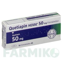КВЕТІАПІН (QUETIAPIN) 50 мг таблетки 10 шт - Кветіапін HEXAL