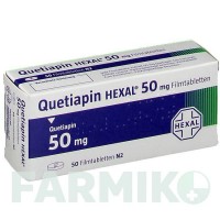 КВЕТИАПИН (QUETIAPIN) 50 мг таблетки 50 шт - Кветиапин HEXAL