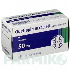 КВЕТИАПИН (QUETIAPIN) 50 мг таблетки 100 шт - Кветиапин HEXAL