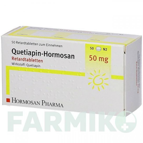 КВЕТІАПІН (QUETIAPIN) 50 мг таблетки 50 шт - Кветіапін HORMOSAN PHARMA