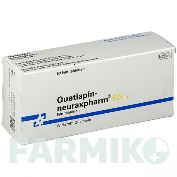 КВЕТІАПІН (QUETIAPIN) 50 мг таблетки 50 шт - Кветіапін NEURAXPHARM