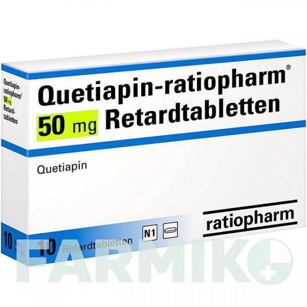 КВЕТИАПИН (QUETIAPIN) 50 мг таблетки 10 шт - Кветиапин RATIOPHARM