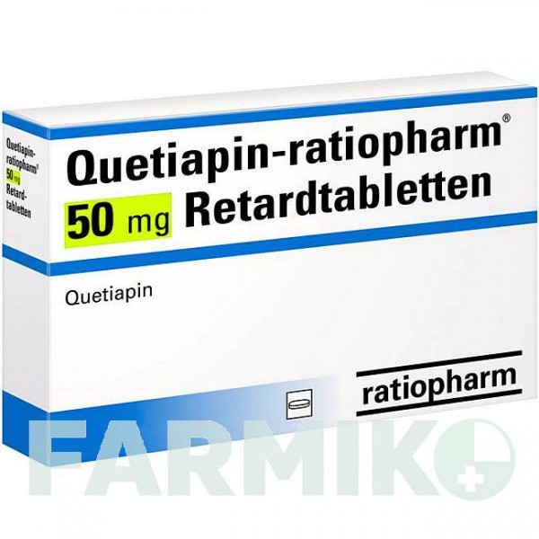 КВЕТИАПИН (QUETIAPIN) 50 мг таблетки 50 шт - Кветиапин RATIOPHARM