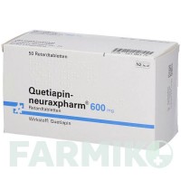КВЕТІАПІН (QUETIAPIN) 600 мг таблетки 50 шт - Кветіапін NEURAXPHARM
