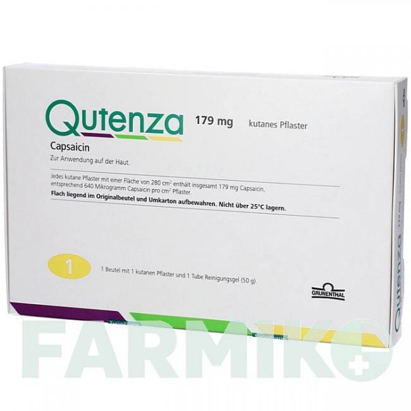 КУТЕНЗА (QUTENZA) 179 мг пластырь 1 шт - Капсаицин EURIMPHARM