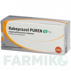 РАБЕПРАЗОЛ (RABEPRAZOL) 10 мг таблетки 56 шт - Рабепразол PUREN PHARMA
