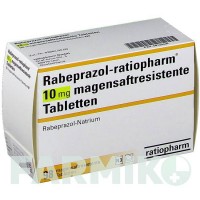 РАБЕПРАЗОЛ (RABEPRAZOL) 10 мг таблетки 98 шт - Рабепразол RATIOPHARM