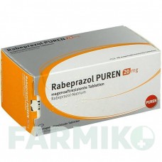 РАБЕПРАЗОЛ (RABEPRAZOL) 20 мг таблетки 98 шт - Рабепразол PUREN PHARMA