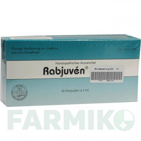 РАБЮВЕН (RABJUVEN) ампули 20 шт - Гомеопатія ADJUPHARM
