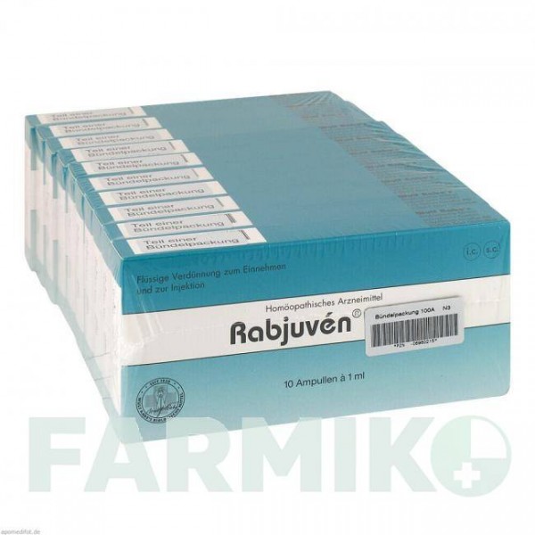 РАБЮВЕН (RABJUVEN) ампули 100 шт - Гомеопатія ADJUPHARM