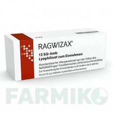 РАГВИЗАКС (RAGWIZAX) 12 SQ таблетки 90 шт - Аллергены цветов ALK-ABELLO