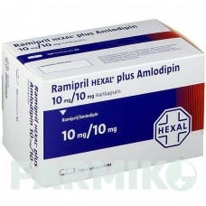 РАМИПРИЛ (RAMIPRIL) 10 мг/10 мг капсулы 100 шт - Рамиприл, Амлодипин HEXAL