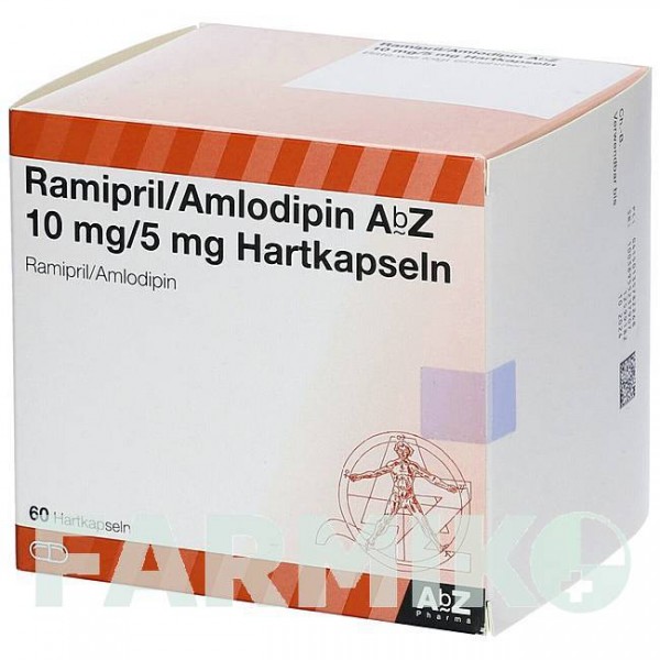 РАМИПРИЛ (RAMIPRIL) 10 мг/5 мг капсулы 60 шт - Рамиприл, Амлодипин ABZ PHARMA