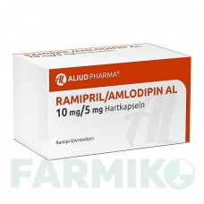 РАМИПРИЛ (RAMIPRIL) 10 мг/5 мг капсулы 30 шт - Рамиприл, Амлодипин ALIUD PHARMA