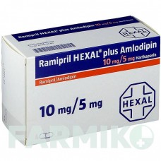 РАМИПРИЛ (RAMIPRIL) 10 мг/5 мг капсулы 30 шт - Рамиприл, Амлодипин HEXAL