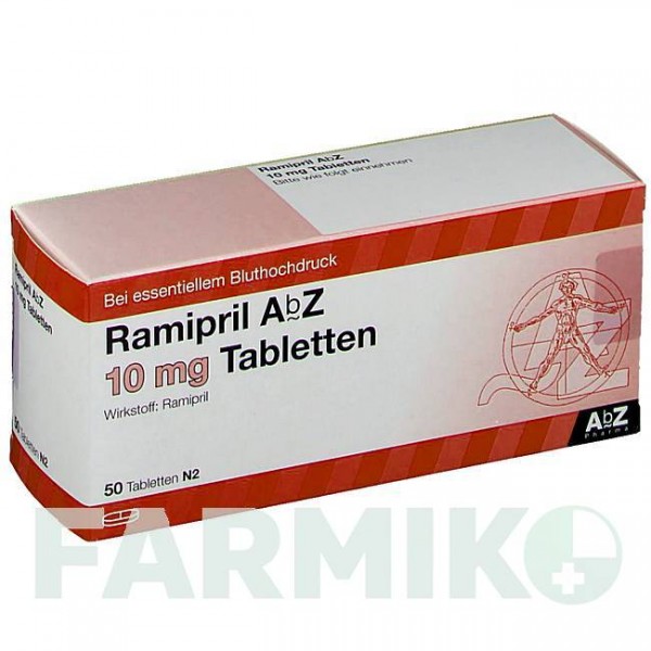 РАМИПРИЛ (RAMIPRIL) 10 мг таблетки 50 шт - Рамиприл ABZ PHARMA