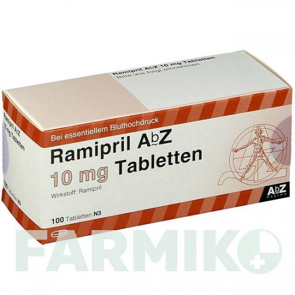 РАМИПРИЛ (RAMIPRIL) 10 мг таблетки 100 шт - Рамиприл ABZ PHARMA