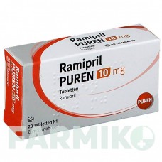 РАМІПРИЛ (RAMIPRIL) 10 мг таблетки 20 шт - Раміприл PUREN PHARMA