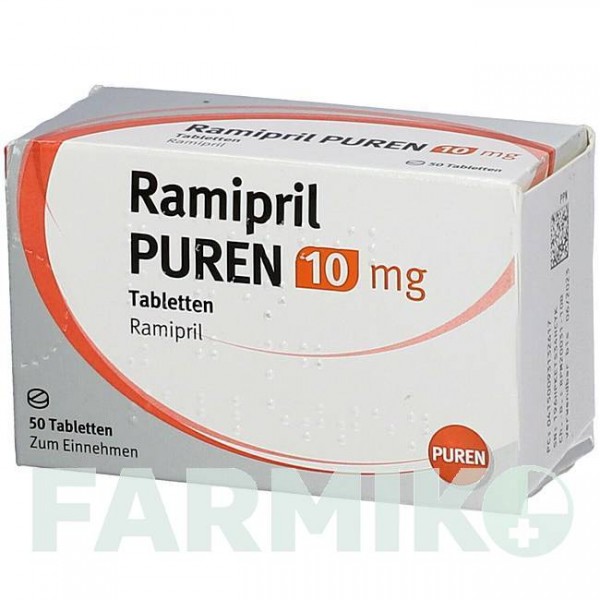 РАМИПРИЛ (RAMIPRIL) 10 мг таблетки 50 шт - Рамиприл PUREN PHARMA