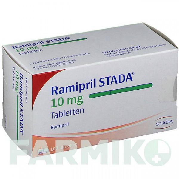 РАМИПРИЛ (RAMIPRIL) 10 мг таблетки 100 шт - Рамиприл STADAPHARM
