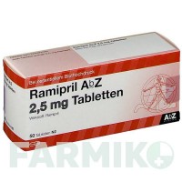 РАМИПРИЛ (RAMIPRIL) 2,5 мг таблетки 50 шт - Рамиприл ABZ PHARMA