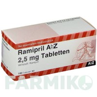 РАМІПРИЛ (RAMIPRIL) 2,5 мг таблетки 100 шт - Раміприл ABZ PHARMA