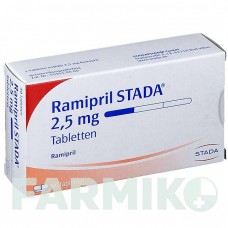 РАМІПРИЛ (RAMIPRIL) 2,5 мг таблетки 50 шт - Раміприл STADAPHARM