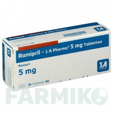 РАМІПРИЛ (RAMIPRIL) 5 мг таблетки 50 шт - Раміприл 1 A PHARMA