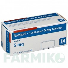 РАМІПРИЛ (RAMIPRIL) 5 мг таблетки 100 шт - Раміприл 1 A PHARMA