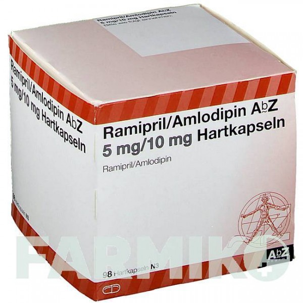 РАМИПРИЛ (RAMIPRIL) 5 мг/10 мг капсулы 30 шт - Рамиприл, Амлодипин ABZ PHARMA