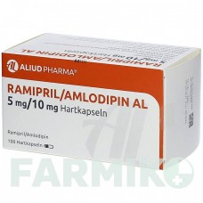 РАМИПРИЛ (RAMIPRIL) 5 мг/10 мг капсулы 30 шт - Рамиприл, Амлодипин ALIUD PHARMA