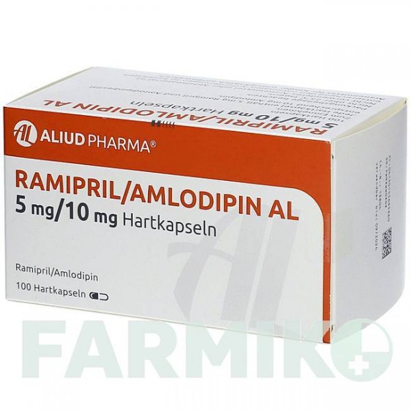 РАМИПРИЛ (RAMIPRIL) 5 мг/10 мг капсулы 30 шт - Рамиприл, Амлодипин ALIUD PHARMA