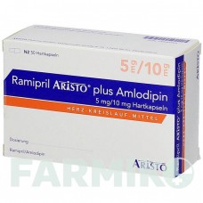РАМИПРИЛ (RAMIPRIL) 5 мг/10 мг капсулы 50 шт - Рамиприл, Амлодипин ARISTO PHARMA