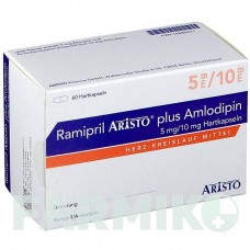 РАМИПРИЛ (RAMIPRIL) 5 мг/10 мг капсулы 60 шт - Рамиприл, Амлодипин ARISTO PHARMA