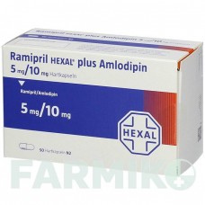 РАМИПРИЛ (RAMIPRIL) 5 мг/10 мг капсулы 50 шт - Рамиприл, Амлодипин HEXAL