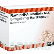 РАМИПРИЛ (RAMIPRIL) 5 мг/5 мг капсулы 30 шт - Рамиприл, Амлодипин ABZ PHARMA
