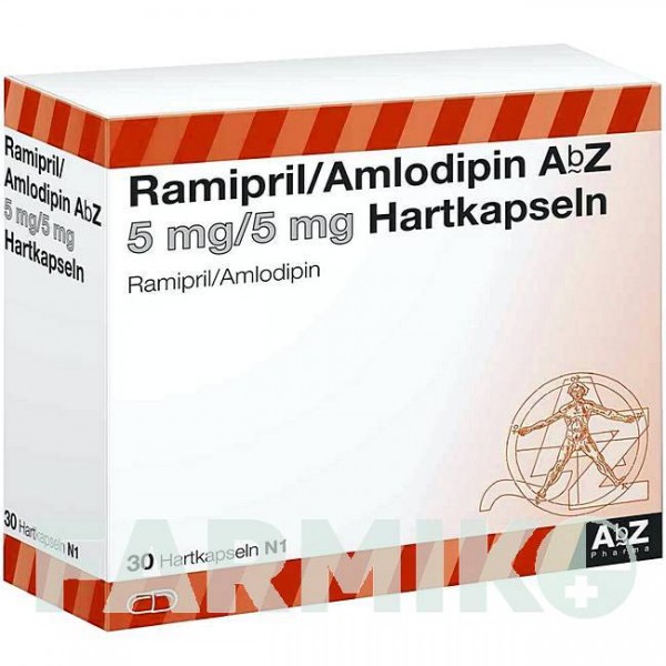 РАМИПРИЛ (RAMIPRIL) 5 мг/5 мг капсулы 30 шт - Рамиприл, Амлодипин ABZ PHARMA