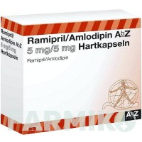 РАМІПРИЛ (RAMIPRIL) 5 мг/5 мг капсули 60 шт - Раміприл, Амлодипін ABZ PHARMA